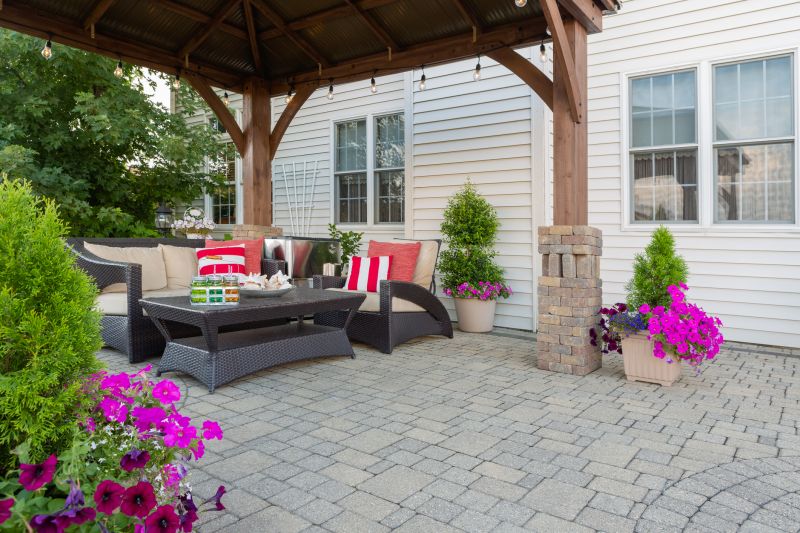 Brick paver patio